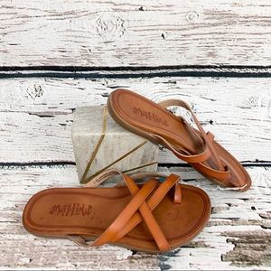 NEW! MADPAW Cognac Cross Strap Sandals